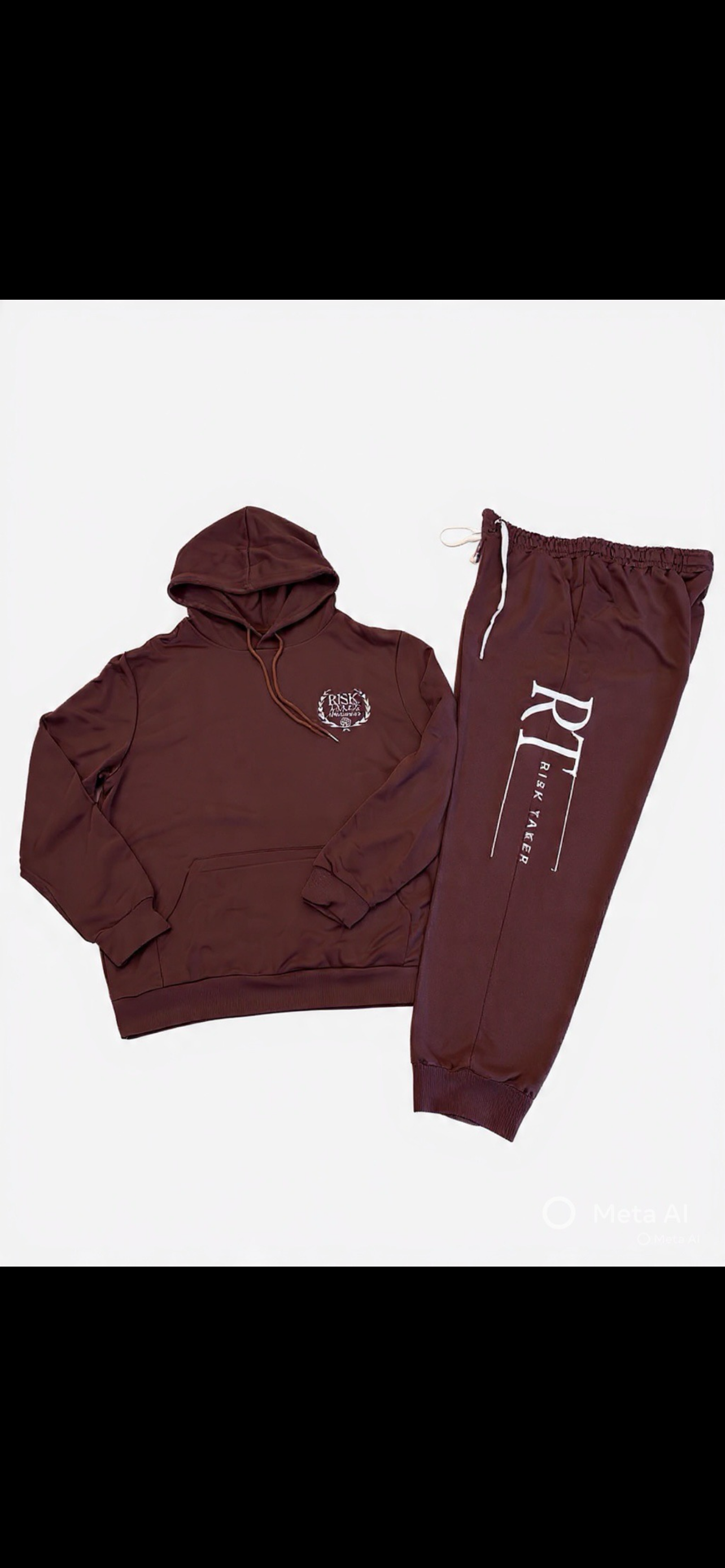 Hoodie Set Maroon