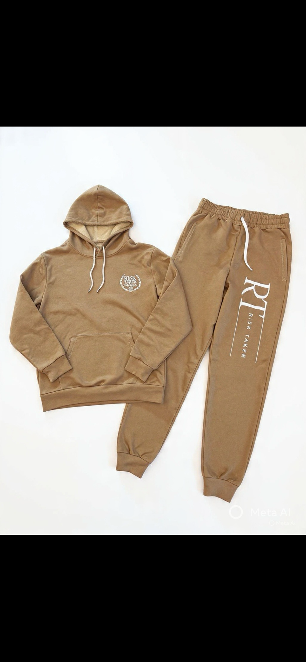Hoodie Set Tan