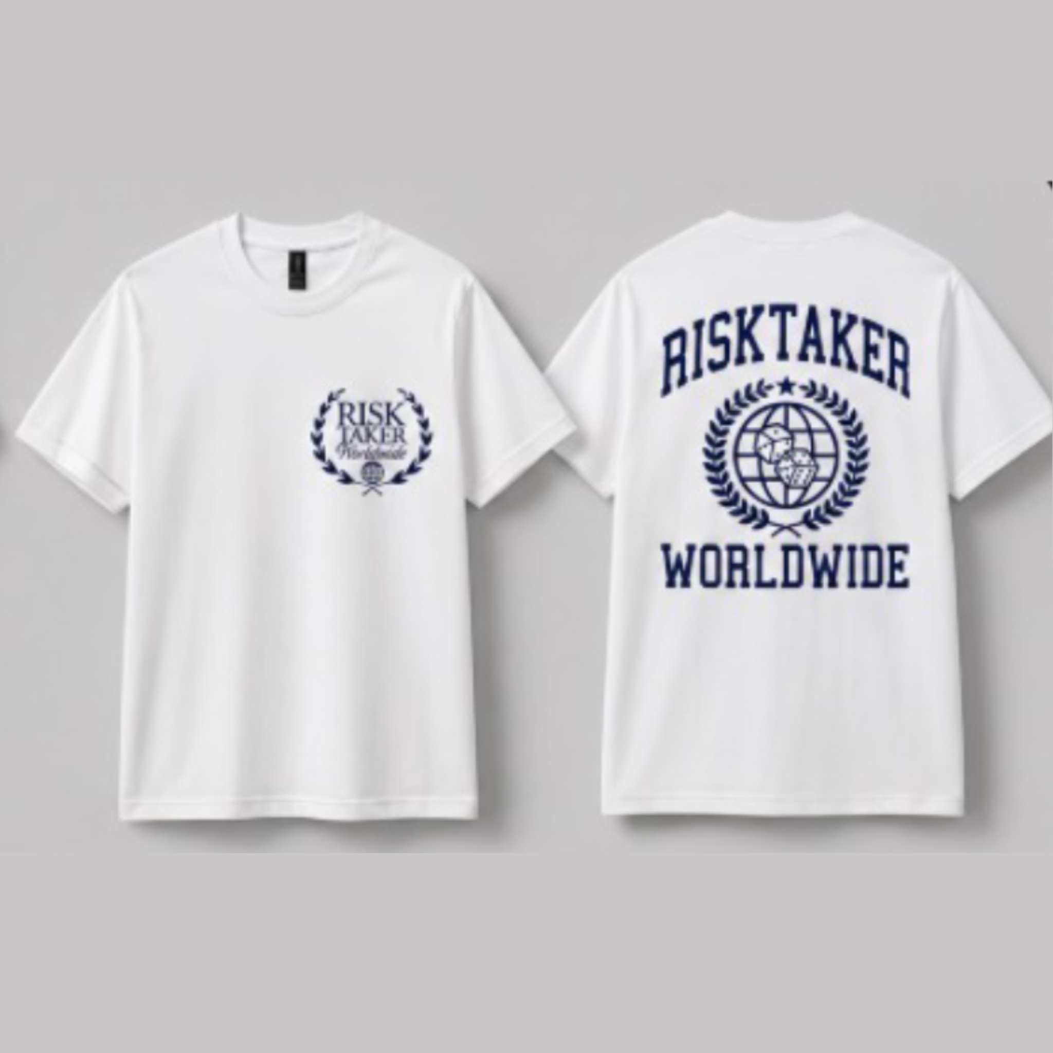 RiskTaker Worldwide Tee: Navy