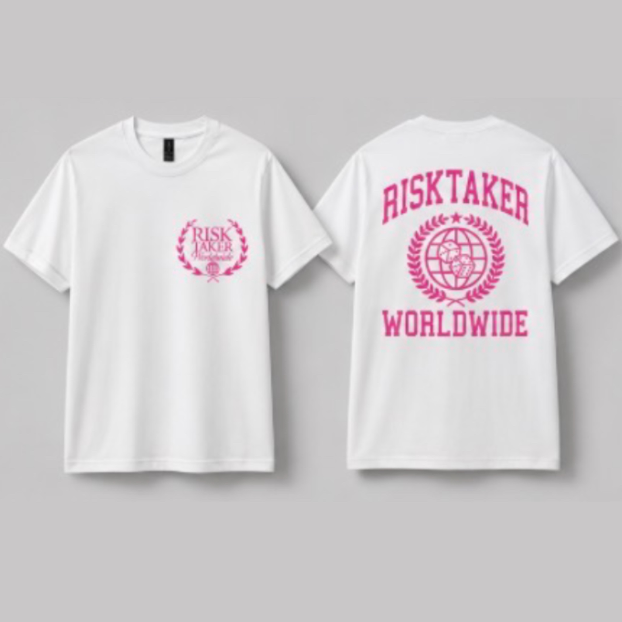 RiskTaker Worldwide Tee: Pink